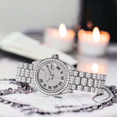 Đồng Hồ Rolex Lady-Datejust 28mm 279459RBR Vàng Trắng Full Diamonds